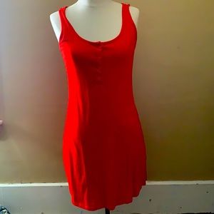Medium red cotton sundress